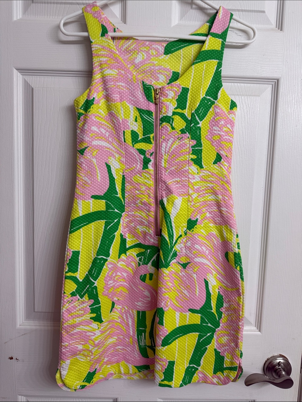 Lilly Pulitzer Bright Floral Shift Dress in Pink, Green & Yellow size 2 - Picture 3 of 6